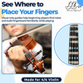 Fantastic Finger Guide - Violin Finger Guide, Note Stickers for Beginners