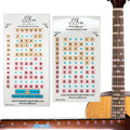 Left-Handed Acoustic and Electric Guitars Guide Sticker  | Fantastic Finger Guides