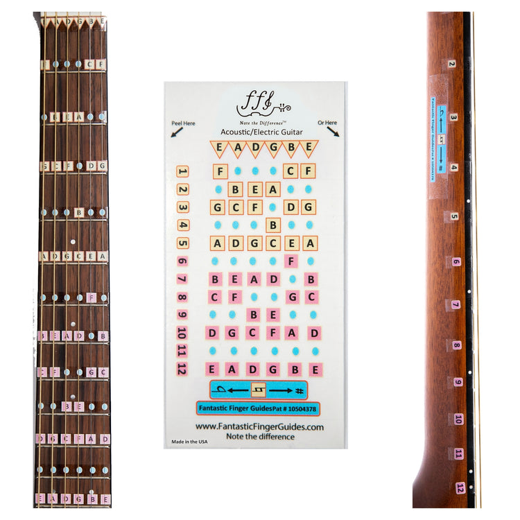 Acoustic Notes Instruments Acoustic Guitar Fretboard Notes