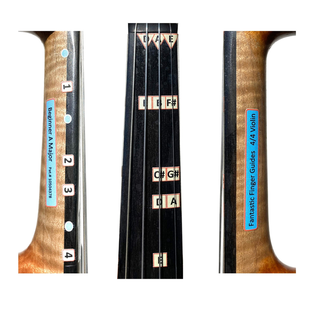 Beginner A Major Violin Guide Sticker | Fantastic Finger Guides